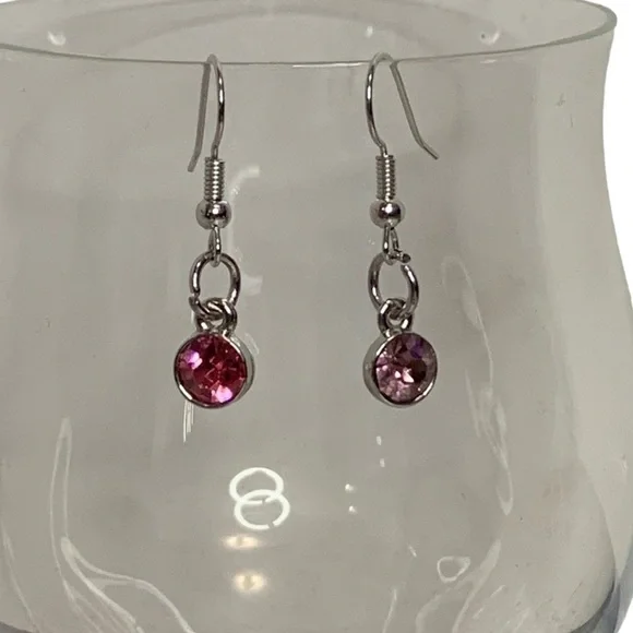 Pink Diamond earrings - Picture 1 of 5
